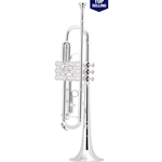 Bach TR200S Step Up, Silver Plated Trumpet with 7C Mouthpiece