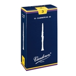 CR1025 Vandoren Bb Clarinet Traditional Reeds Strength #2.5; Box of 10