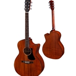 Eastman PCH1-GACE-CLA Sapele Grand Auditorium Solid Top Cutaway with Padded Eastman Gig Bag