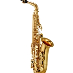 Yamaha YAS-480Y Intermediate Alto Saxophone; key of Eb; separate key guards; one-piece neck; rocker type octave and low Bb mechanism; ASC-400E case; 4C mouthpiece; Indonesia