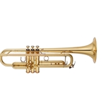 Yamaha YTR-8335LAII Professional trumpet; key of Bb; .459" bore; one-piece 5" yellow brass bell; monel alloy pistons; bronze alloy heavy caps and stopper screw; 2-piece valve casings; TRC-801E case; TR14B4 mouthpiece