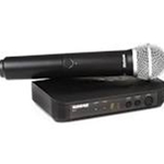 Shure BLX24/PG58Handheld Wireless System with PG58 Handheld Microphone (1) BLX4 Wireless Receiver (1) Handheld Transmitter with PG58 Microphone