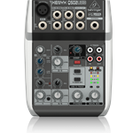 Behringer Q502USB
Premium 5-Input 2-Bus Mixer with XENYX Mic Preamp & Compressor, British EQ and USB/Audio Interface