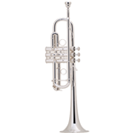 C180SL229-CC Bach Stradivarius Professional "Chicago" C Trumpet - Silver Plated