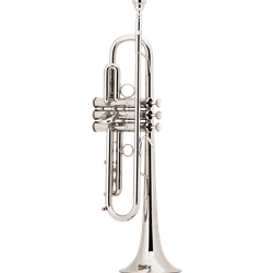 LT190S1B Bach Stradivarius Professional Bb Trumpet 190 Series Bronze Lightweight Bell - Silver Plated