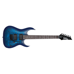 GRGA120QATBB Ibanez Gio GRGA120QA - Transparent Blue BurstSolidbody Electric Guitar with Poplar Body, Quilted Maple Top, Maple Neck, Purpleheart Fingerboard, and 2 Humbucking Pickups