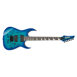 GRGR221PAAQB Ibanez GIO GRGR221PA Electric Guitar - Aqua Burst6-string Electric Guitar with Okoume Body, Poplar Art Grain, Maple Neck, Purpleheart Fingerboard, and 2 Humbucking Pickups