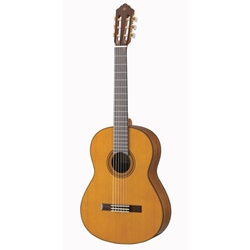 Yamaha CG162C Nylon acoustic; solid cedar top, ovankol back and sides, rosewood fingerboard; Natural