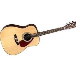 Yamaha F325D Folk guitar; spruce top, sapele back and sides; chrome tuners; black pickguard; Natural