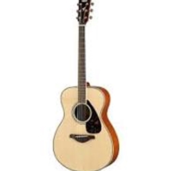 Yamaha FS820Small body, folk guitar; solid Sitka spruce top, mahogany back and sides, die-cast chrome tuners; Natural