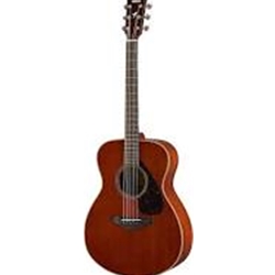 Yamaha FS850 
Small body, folk guitar; solid mahogany top, mahogany back and sides, die-cast chrome tuners; Natural