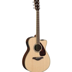 Yamaha FSX830C NATURAL SMALL BODY ACOUSTIC ELECTRIC GUITAR SOLID TOP ROSEWOOD B/S