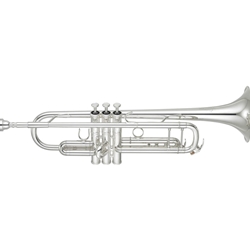 Yamaha YTR-8335IIS Custom Xeno Trumpet; key of Bb; silver-plated; .459" bore; one-piece 4-7/8" yellow brass bell; monel alloy pistons; main tuning slide brace; TRC-800E case; 16C4 mouthpiece