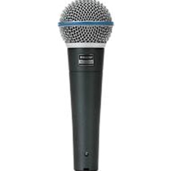 BETA58A Shure BETA 58A
Supercardioid Dynamic with High Output Neodymium Element, for Vocal and Instrument Applications