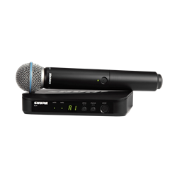 Shure BLX24/B58
Handheld Wireless System with BETA®58A Handheld
Microphone