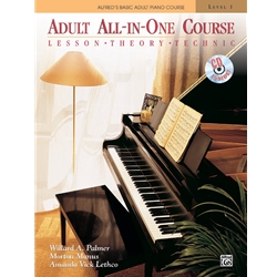 Alfred's Adult All-In-One Piano w/CD Level 1