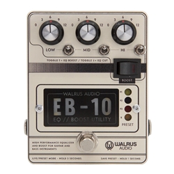 Walrus Audio EB-10 PREAMP (CREAM) EB-10 Preamp/EQ/Boost (Cream) Pedals