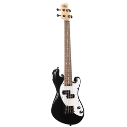 UBASS-SB-BK-FS Kala Solid Body UBASS Ukulele - Jet Black