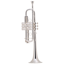 C180SL229-CC Bach Stradivarius Professional "Chicago" C Trumpet - Silver Plated